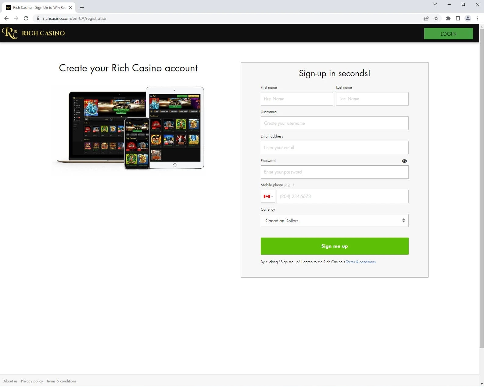 Rich Casino - Contact Us for Assistance Anytime